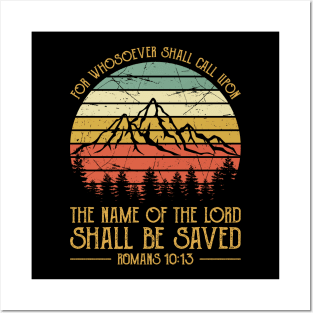 Vintage Christian For Whosoever Shall Call Upon The Name Of The Lord Shall Be Saved Posters and Art